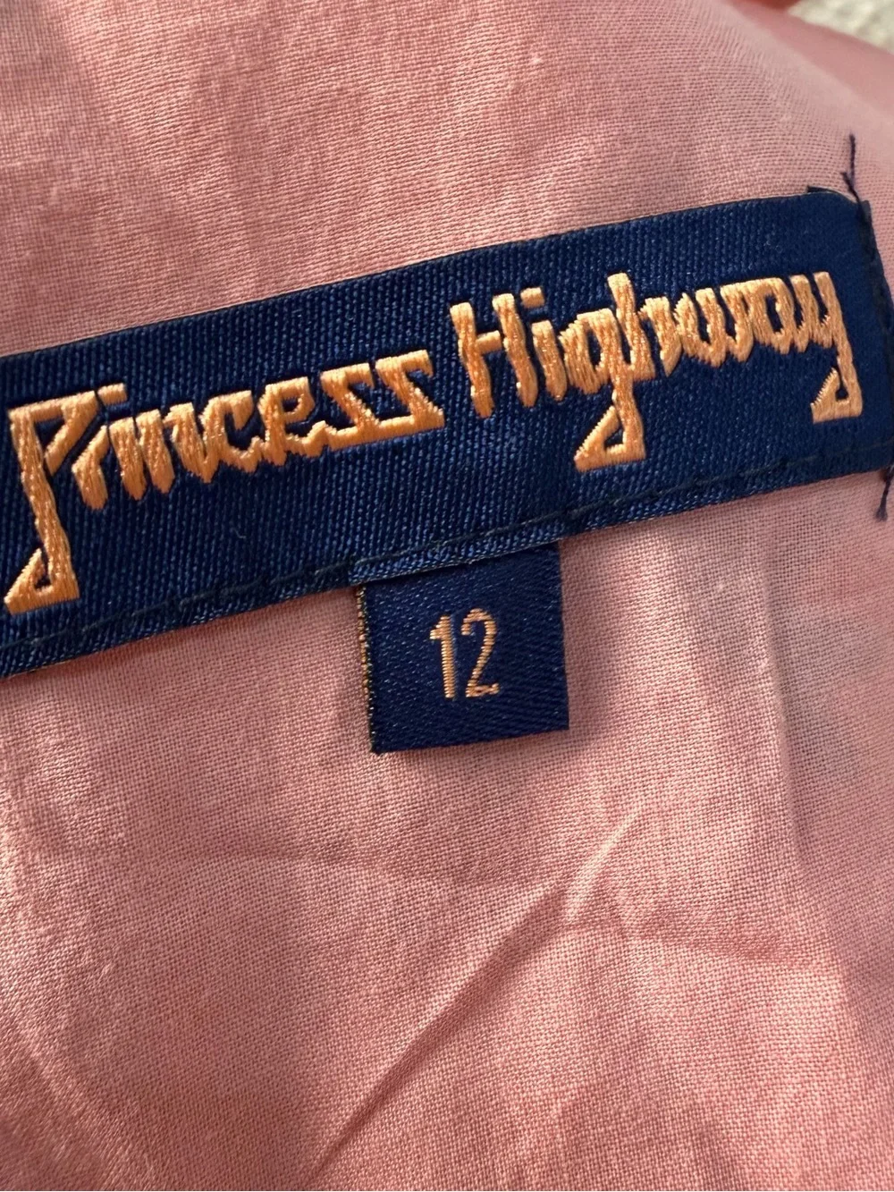 Princess Highway Pink Strawberry Print Cotton Dress Size 12 - Picture 10 of 12